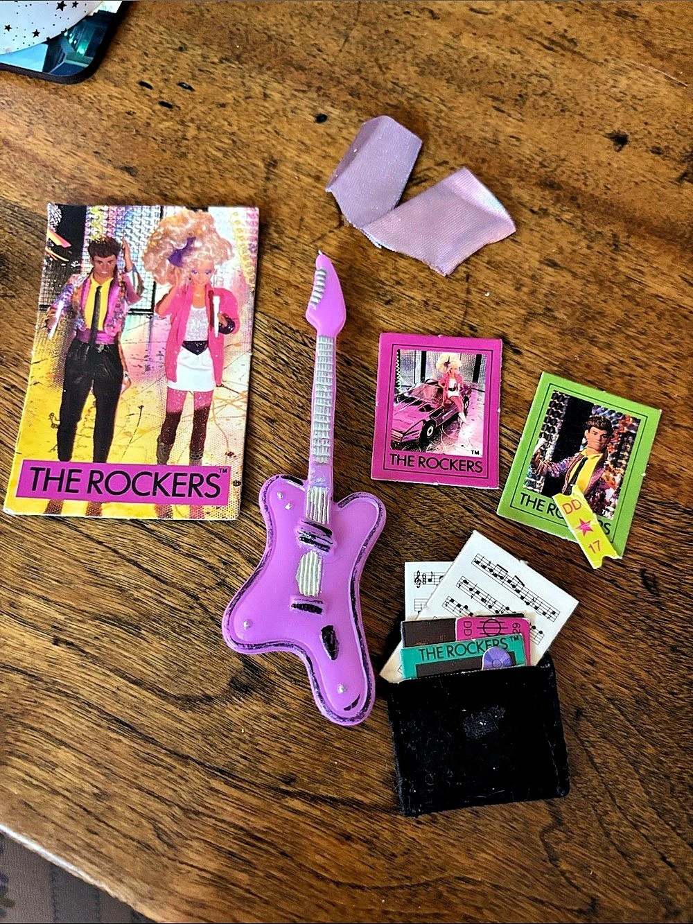 Vintage 1980s Mattel Barbie The Rockers Accessories Barbie Pink & Black